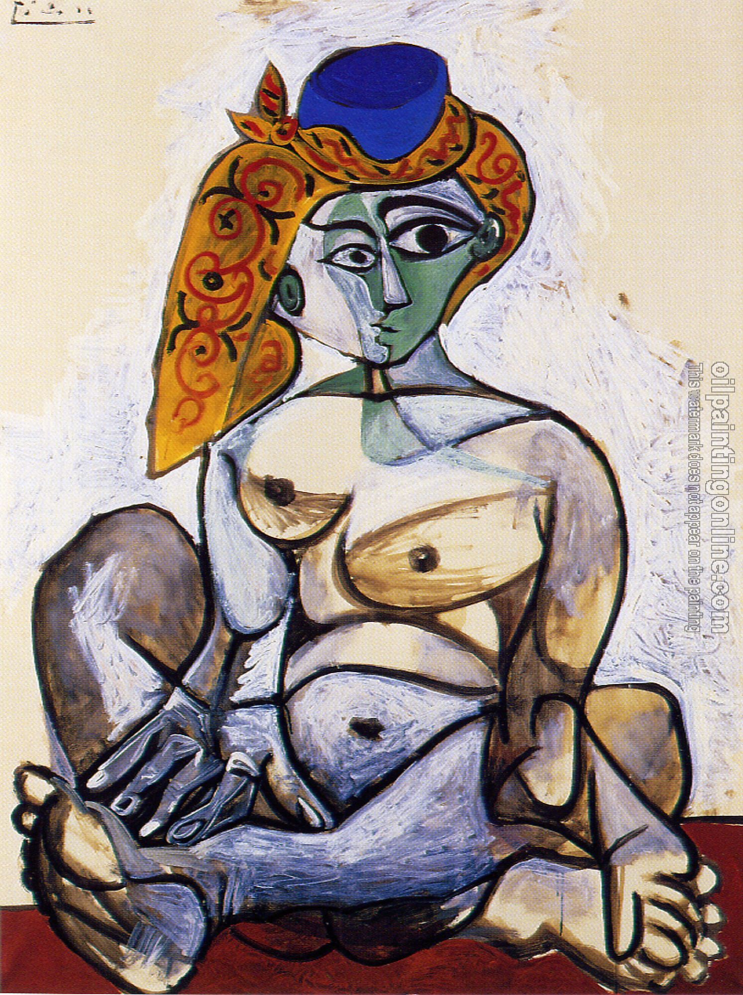 Picasso, Pablo - nude in a turkish hat